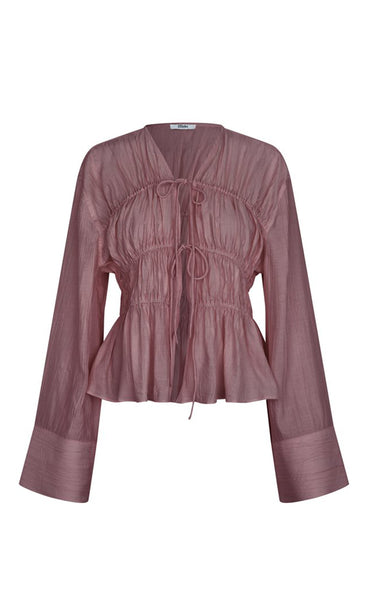 Taneil blouse - brown lilac