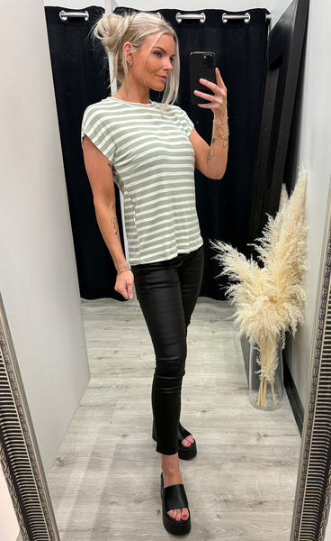 Cano tee 1 - desert sage stripe