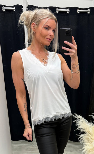 FREEQUENT Bicco top - off white