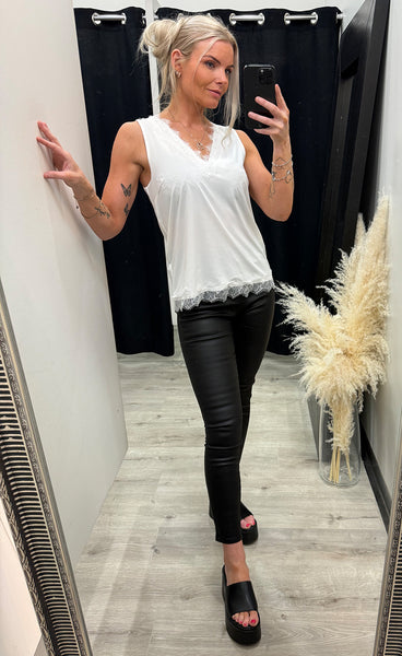 FREEQUENT Bicco top - off white