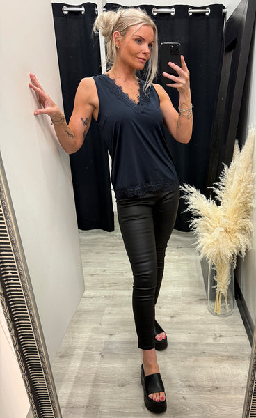 FREEQUENT Bicco top - salute blue