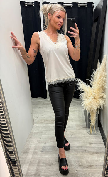 FREEQUENT Bicco top - moonbeam