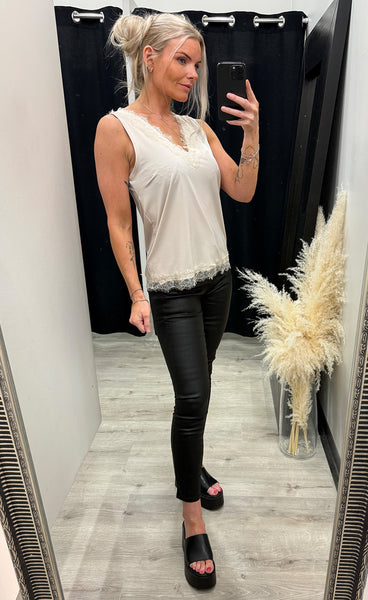 FREEQUENT Bicco top - moonbeam