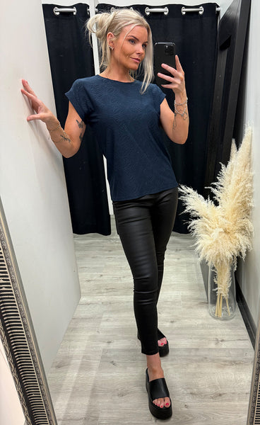 FREEQUENT Blond tee - navy