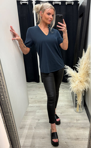 FREEQUENT Yr blouse - salute blue