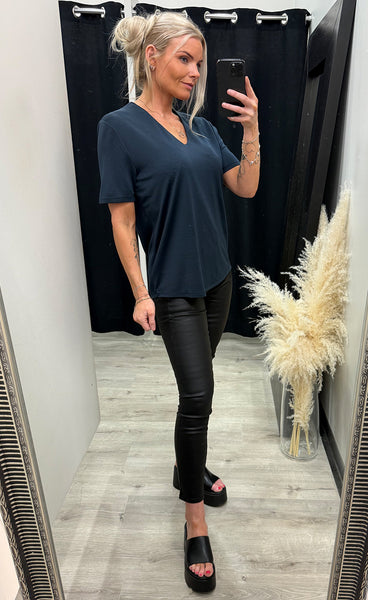 FREEQUENT Yr blouse - salute blue