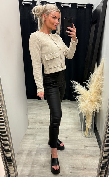 FREEQUENT Zale jacket - silver mink melange