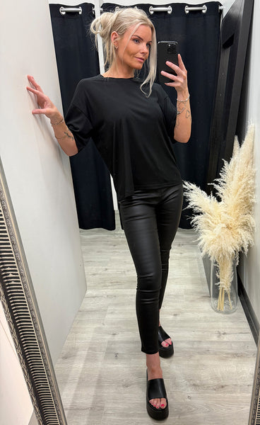 FREEQUENT Prea tee - black