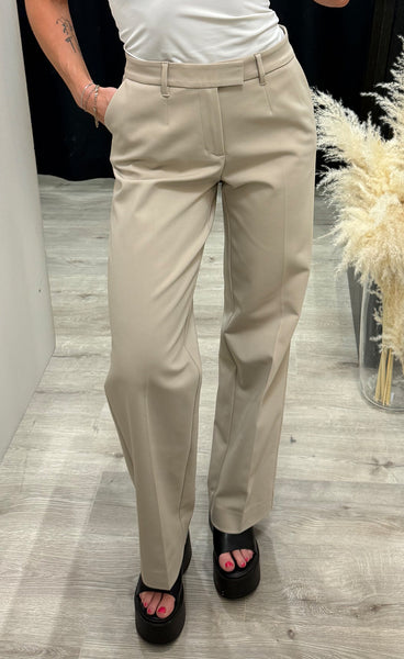 Bindy HW wide leg pants - pure cashmere
