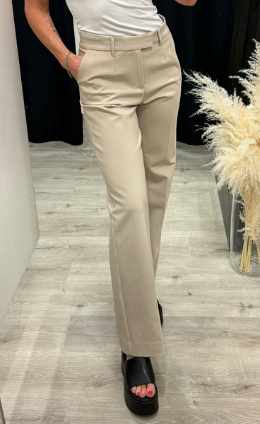 Bindy HW wide leg pants - pure cashmere