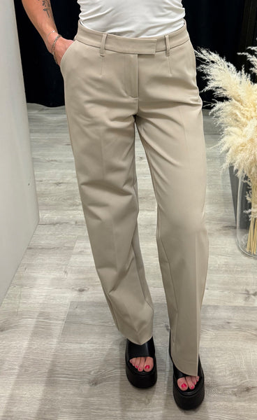 Bindy HW wide leg pants - pure cashmere