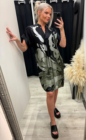 Abbi tunic dress - army mix