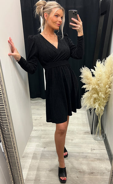 Nelly dress 2 - black glitter