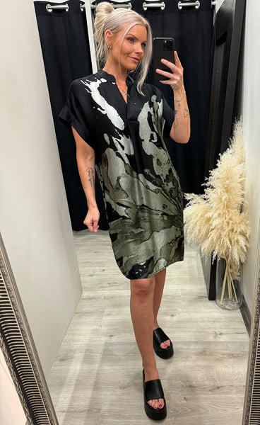 Abbi tunic dress - army mix