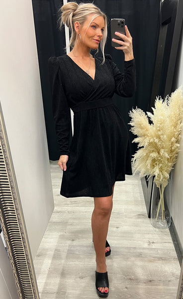 Nelly dress 2 - black glitter