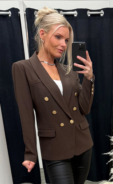 RDF Comfy eloise blazer - chocolate