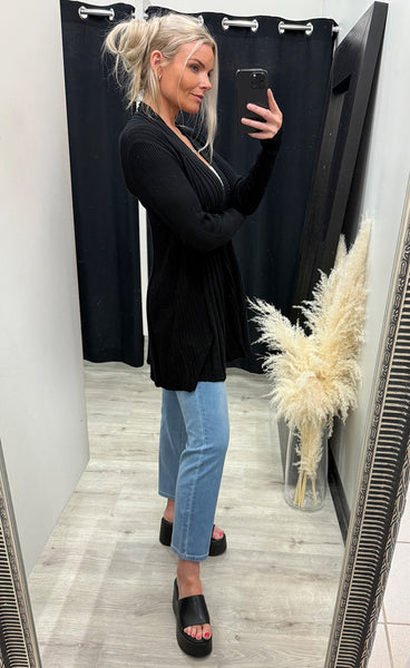 FREEQUENT Claudisse L cardigan - black