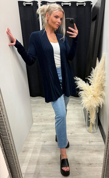 FREEQUENT Claudisse L cardigan - salute blue