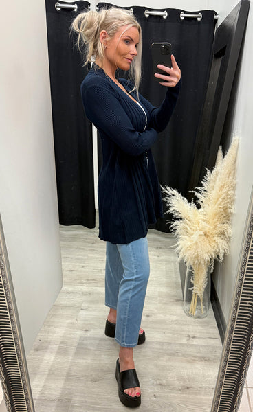 FREEQUENT Claudisse L cardigan - salute blue