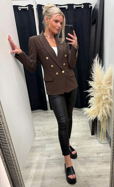 RDF Comfy eloise blazer - chocolate