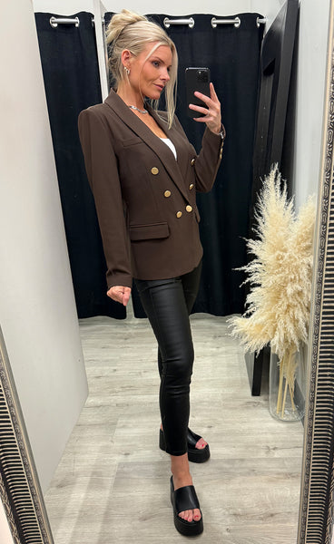 RDF Comfy eloise blazer - chocolate