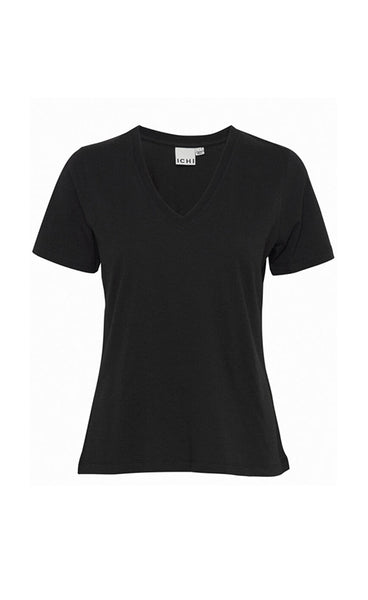 Palmer v-neck tee - black