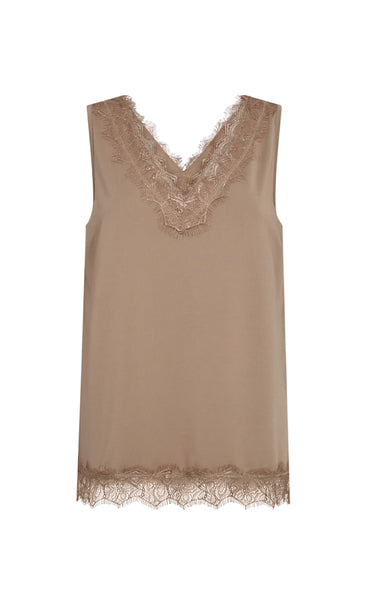 FREEQUENT Bicco top - desert taupe