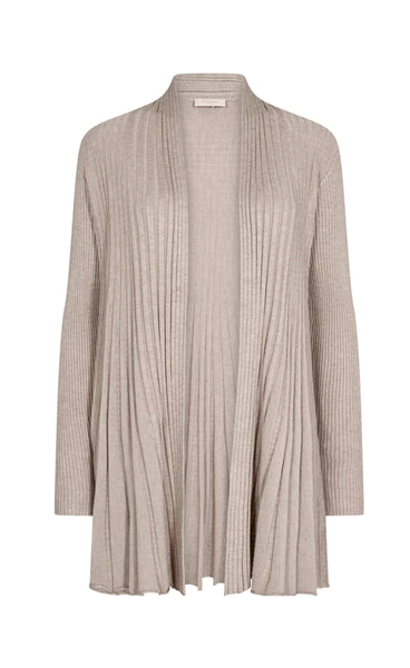 FREEQUENT Claudisse L cardigan - mushroom melange
