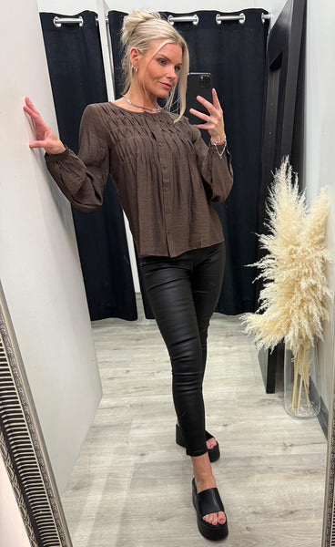RDF Anais shirt - chocolate