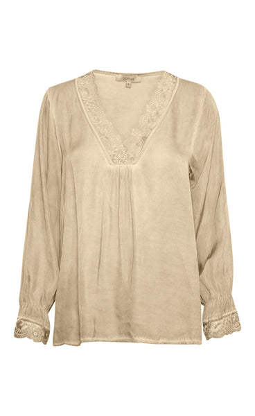 Whitney blouse - sandshell