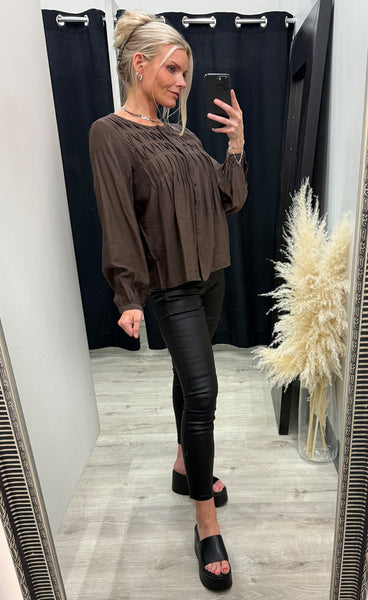 RDF Anais shirt - chocolate