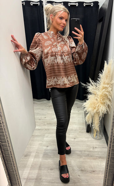 Camilla blouse - brown
