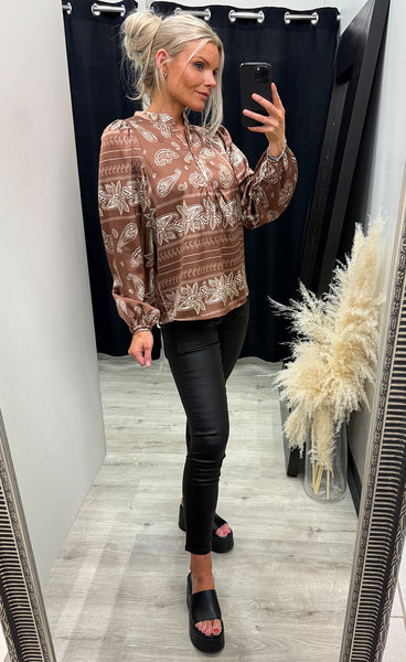 Camilla blouse - brown