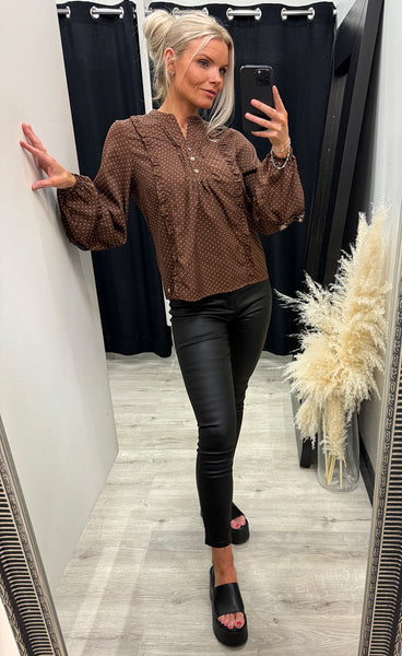 Camilla blouse - brown