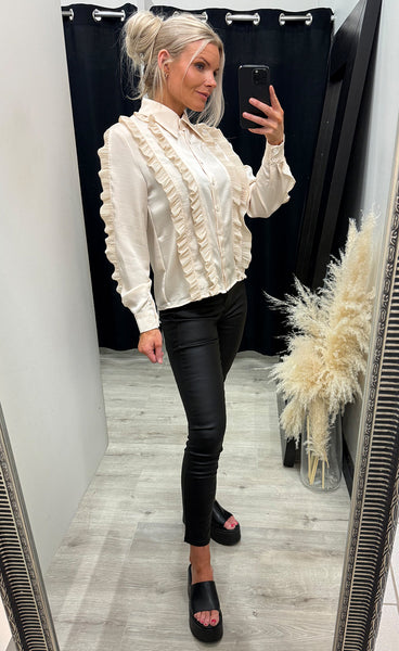 Rosy satin blouse 377 - cream