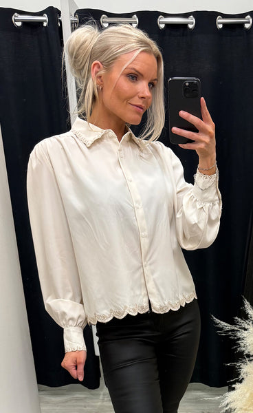 Nellie shirt 391 - beige stripe