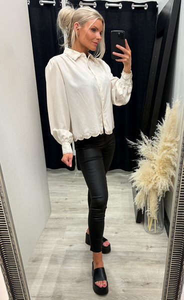 Nellie shirt 391 - beige stripe