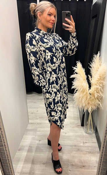 Meo dress 1 - navy mix