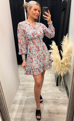 Paula dress - sage rose