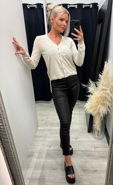 Nucally cardigan - birch melange