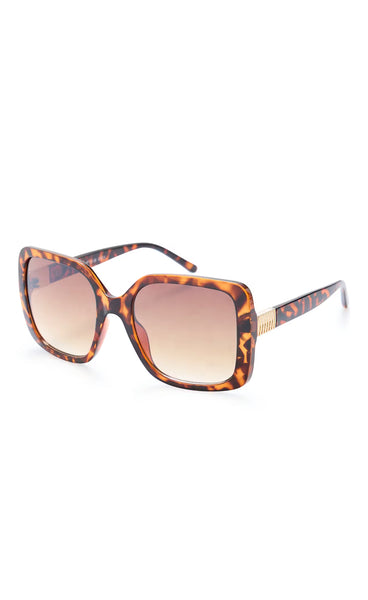 Leone sunglasses - chocolate/plum melange