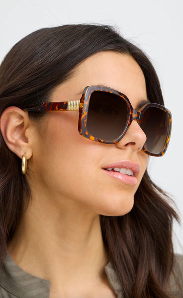 Leone sunglasses - chocolate/plum melange