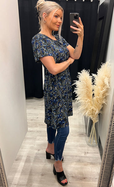 Seen dress - navy mix