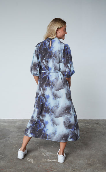 Ventia dress - grey/blue
