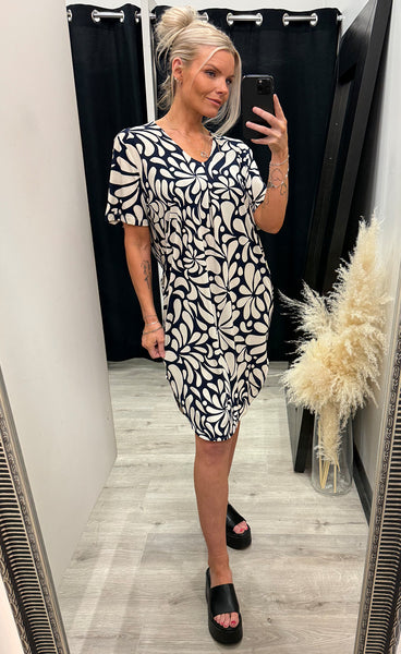 FREEQUENT Floi dress - navy blazer w. moonbeam
