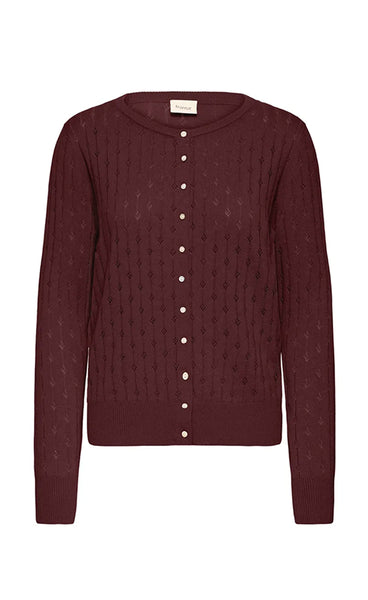 Pointella cardigan 1 - fudge