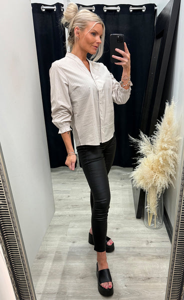 Zane shirt 2 - savannah w. white stripe