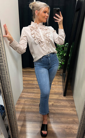 Teygju gallabuxur 026 - medium blue