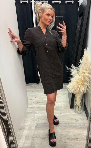 PULZ Luca short dress - espresso