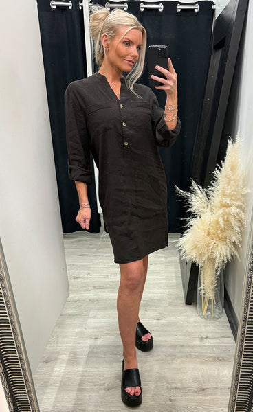 PULZ Luca short dress - espresso